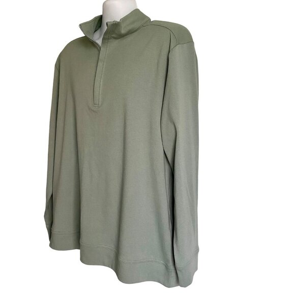 Tackle & Tides 1/4 Zip Long Sleeve Pullover Top Men's Large Green NEW - Picture 5 of 8